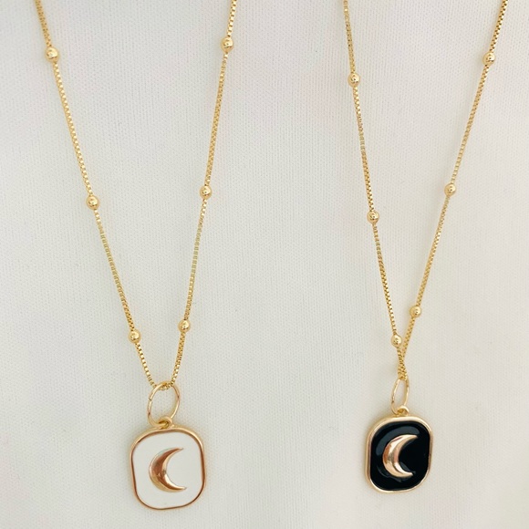 Crescent Moon Necklace - Picture 1 of 8